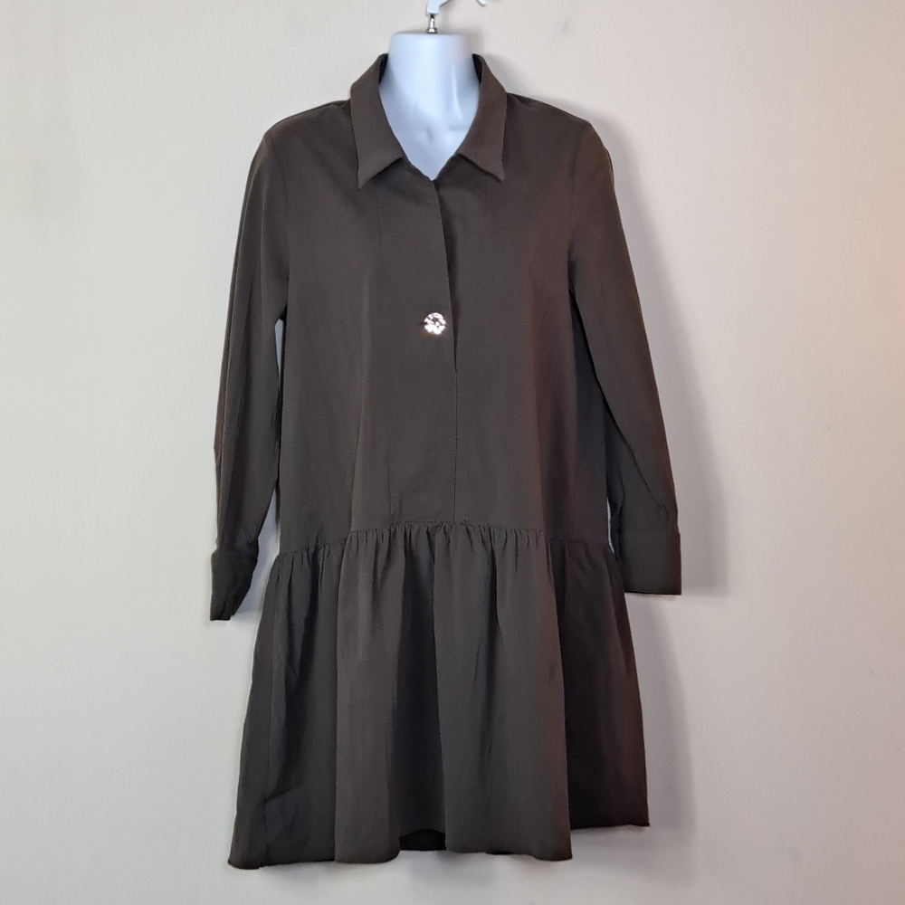 Promander Place Tuckernuck Cocoa Brown Cleia Dress Size M
